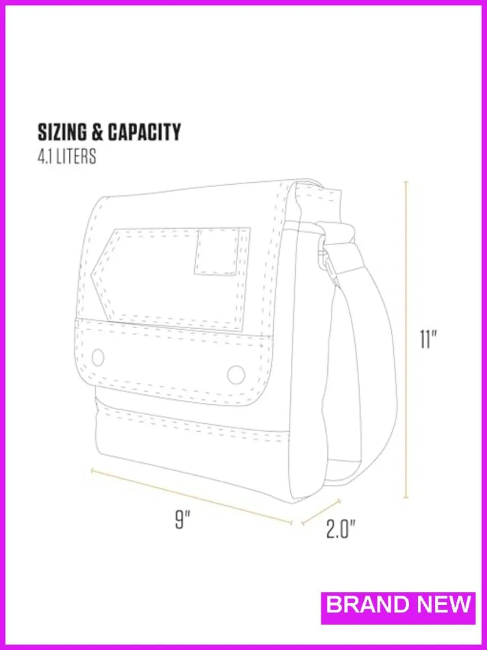 Carhartt Crossbody Snap Bag - Durable Adjustable Shoulder Purse